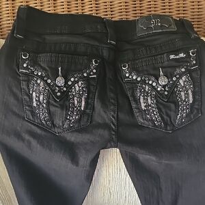 Miss Me Women's Black Embellished Jeans